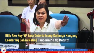 Bilib Ako Kay VP Sara Duterte Isang Kahanga Hangang Leader Ng Bansa Natin  Panoorin Mo Ng Matuto [upl. by Eerol]