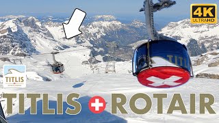 TITLIS Rotair – the worlds first revolving cable car  Engelberg Switzerland [upl. by Zuleika985]