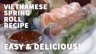 How to Make Vietnamese Fresh Spring Rolls  Goi Cuon with Shrimp and Pork [upl. by Valma]