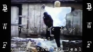 Thumbtack Jack VS Randy The FN Deal rare illinois backyard wrestlingcommunity [upl. by Vinna]