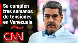 Así se han vivido tres semanas de tensiones en Venezuela tras las elecciones [upl. by Engamrahc]