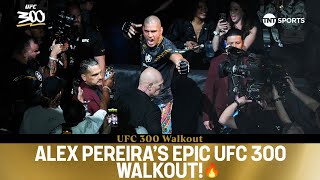 Alex Pereira with the coldest walkout at UFC300 🥶  Alex Pereira vs Jamahal Hill 🔥 [upl. by Hendel811]