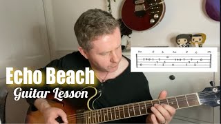 Echo Beach  Martha amp The Muffins Guitar Lesson Guitar Tab [upl. by Agnot]