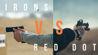 Pros amp Cons  Iron Sights VS Red Dot [upl. by Yllib]