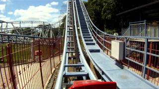 Crossbow Roller Coaster Front Seat POV Bowcraft Playland New Jersey 1080p HD [upl. by Nuahsyt]