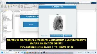 Fingerprint recognition and attendence system in matlab image processing [upl. by Asinla]