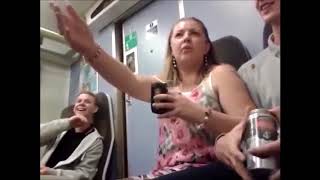 Peter Ellis  Pizzas Bevvies Scran Disco Featuring Drunk Scouse Girl On Train [upl. by Arotak]