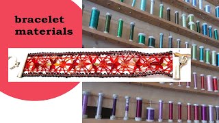 materials for a bobbin lace bracelet  MustHave Tools for Bobbin Lace Bracelet Making bobbinlace [upl. by Atiuqcaj]