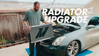 Mishimoto Radiator Install  G35 [upl. by Gitel]