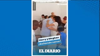 El Príncipe Harry y Meghan Markle bailaron salsa en Colombia  El Diario [upl. by Netniuq]