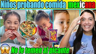 Niños probando comida mexicana No le temen al picante asi reaccionan [upl. by Romilly609]