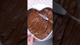 shorts Sweet Heart Chocolate Heart Cake Shape [upl. by Ormiston835]