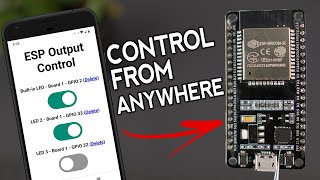 Control ESP32 and ESP8266 GPIOs from Anywhere in the World [upl. by Halsy544]