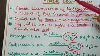 Aerobic Decomposition amp Anaerobic DecompositionFacultative BacteriaBiogasBiological Decomposition [upl. by Yltneb]