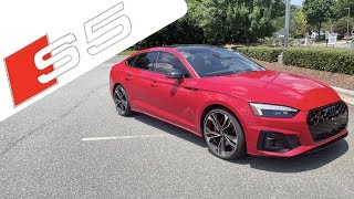 2023 Audi S5 Premium Plus Sportback POV Start Up Test Drive Walkaround and Review [upl. by Emelyne]