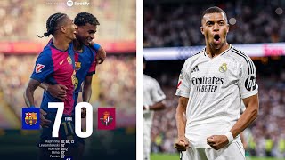 Le Real Madrid assure avec Mbappé  Le Barça en feu🔥 [upl. by Harrow]