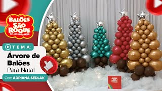 Árvore de Natal de Balões  Decoração de Natal com Balões São Roque balões decoração natal [upl. by Borroff361]