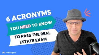 6 Acronyms You NEED to Know for the Real Estate Exam [upl. by Mamoun]