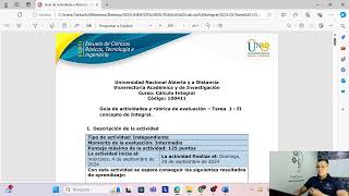 Solución tarea 1 calculo integral  20242 UNAD [upl. by Melise]