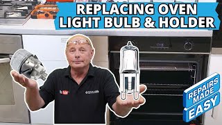 How To Replace Halogen G9 Bulb amp Oven Light Lamp Fitting [upl. by Rausch]