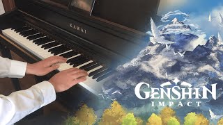 Genshin Impact  Dragonspine OST COMPLETE Piano Arrangement [upl. by Ellord]