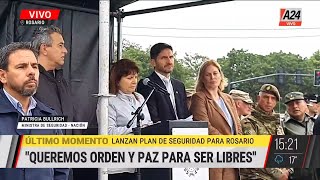 🗣️ Patricia Bullrich lanza un plan quotanti narcoquot en Rosario quotNo pueden hacer lo que quieranquot [upl. by Haissi]