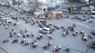 Rush Hour Traffic in Ho Chi Minh City Viet Nam [upl. by Aniale961]