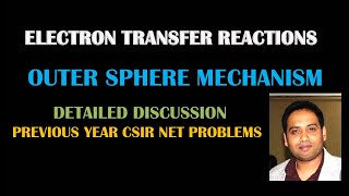 PART 12A ELECTRON TRANSFER REACTIONS OUTER SPHERE MECHANISM FOR CSIR NETGATE [upl. by Pontius]