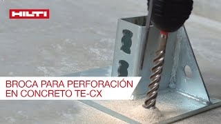 ¿Qué broca utilizar para perforación en concreto La Hilti TECX [upl. by Ulane]