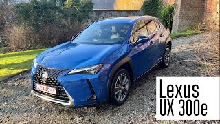 ESSAI  Lexus UX 300e  Une semaine au volant du crossover urbain 100 électrique [upl. by Eniamrehs217]