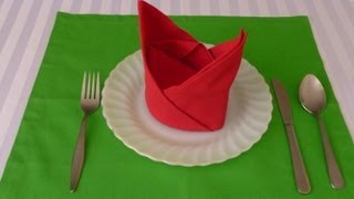 Napkin Folding  The Crown [upl. by Aenitsirhc527]