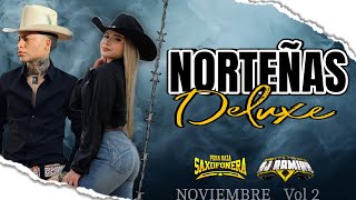 Norteñas Mix Deluxe Noviembre Vol 2  PuraRazaSaxofonera DjRamiroElDjDeLaRaza 2023 [upl. by Mercie]