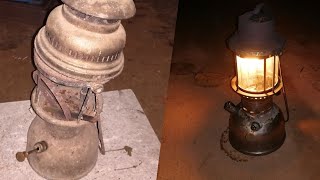 Antique Old Lamp Restoration  Petromax  Made In Germany [upl. by Adnaluy]