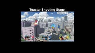 SSBU Toaster Shooting Stage Custom Stage Art Part 41 shorts SSBU スマブラsp [upl. by Yrak]