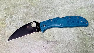 DISCONTINUED Spyderco K390 Wharncliffe Endela  cardboard’s worst nightmare [upl. by Mccutcheon924]