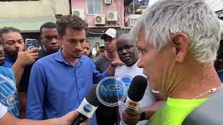 Moradores da CDD confrontam Salvino Oliveira candidato do Eduardo Paes [upl. by Anaibaf193]