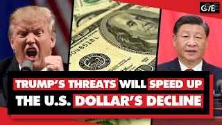 Trumps threat to punish countries that drop US dollar will speed up dedollarization [upl. by Animaj405]