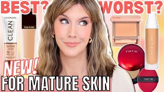 5 BEST amp WORST New Foundations for Mature Skin 2024  Foundation Roundup [upl. by Carn]