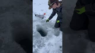 Ice Fishing Northern Pike On Tip Ups [upl. by Haldi]