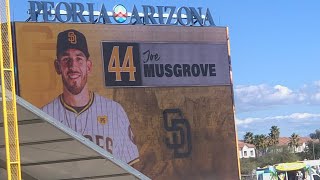 San Diego Padres starting lineups in 4k spring training Peoria sports complex 22224 SD VS LA [upl. by Layton]