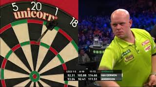 Gary Anderson vs Michael van Gerwen Unibet Darts Masters 2018 Part 3 [upl. by Aicemak]