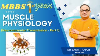 MBBS First Year  Muscle Physiology  Neuromuscular Transmission  Part 1  Dr Sachin Kapur  AIIMS [upl. by Grannia]