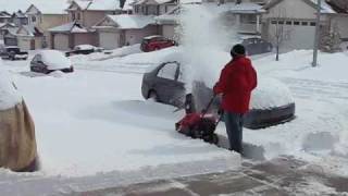 Wet Snow Day with the Honda HS520 Snowblower [upl. by Scottie]