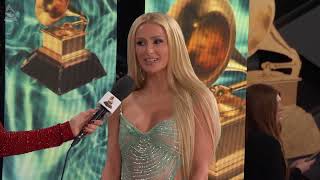 PARIS HILTON Red Carpet Interview  2024 GRAMMYs [upl. by Herve]