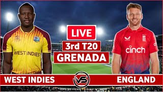 England vs West Indies 3rd T20 Live Scores  ENG vs WI 3rd T20 Live Scores amp Commentary [upl. by Kisor]