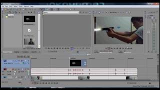 How to make GUNSHOT effect with Sony Vegas Pro HD [upl. by Ahsiyn726]