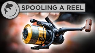 How To Spool A Fishing Reel  put line on your reel [upl. by Ahseenal216]