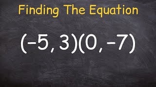 How to find the equation of a line given two points [upl. by Ennaylime154]