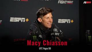 Macy Chiasson full UFC Vegas 88 postfight interview [upl. by Carlye]