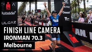 2023 IRONMAN 703 Melbourne  Finish Line Camera [upl. by Dnalyaw895]